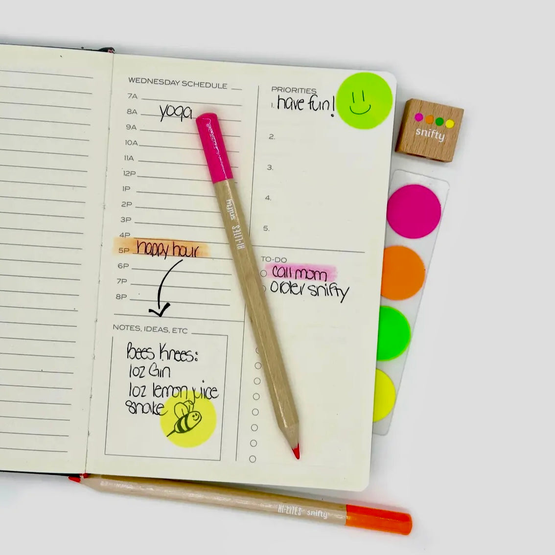HI-LITES NEON PENCIL HIGHLIGHTER SET