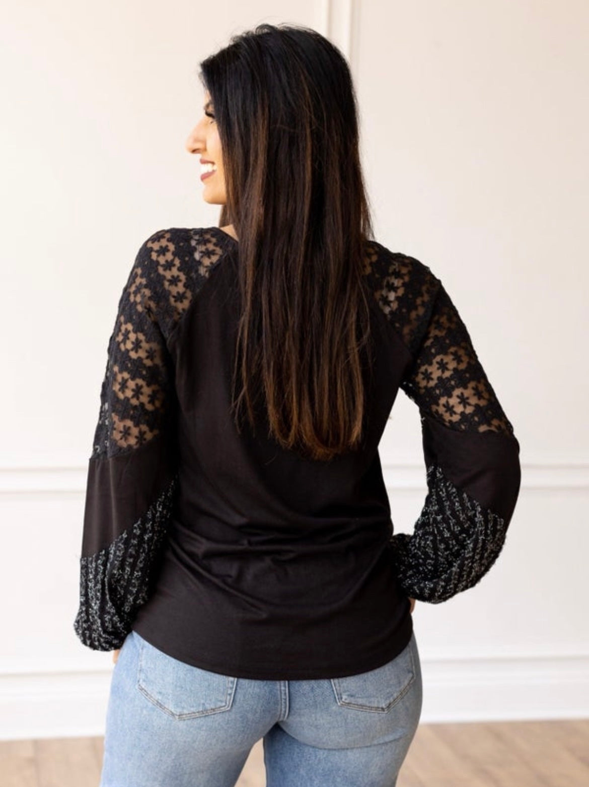 Black Enchanted Evening Crochet Top