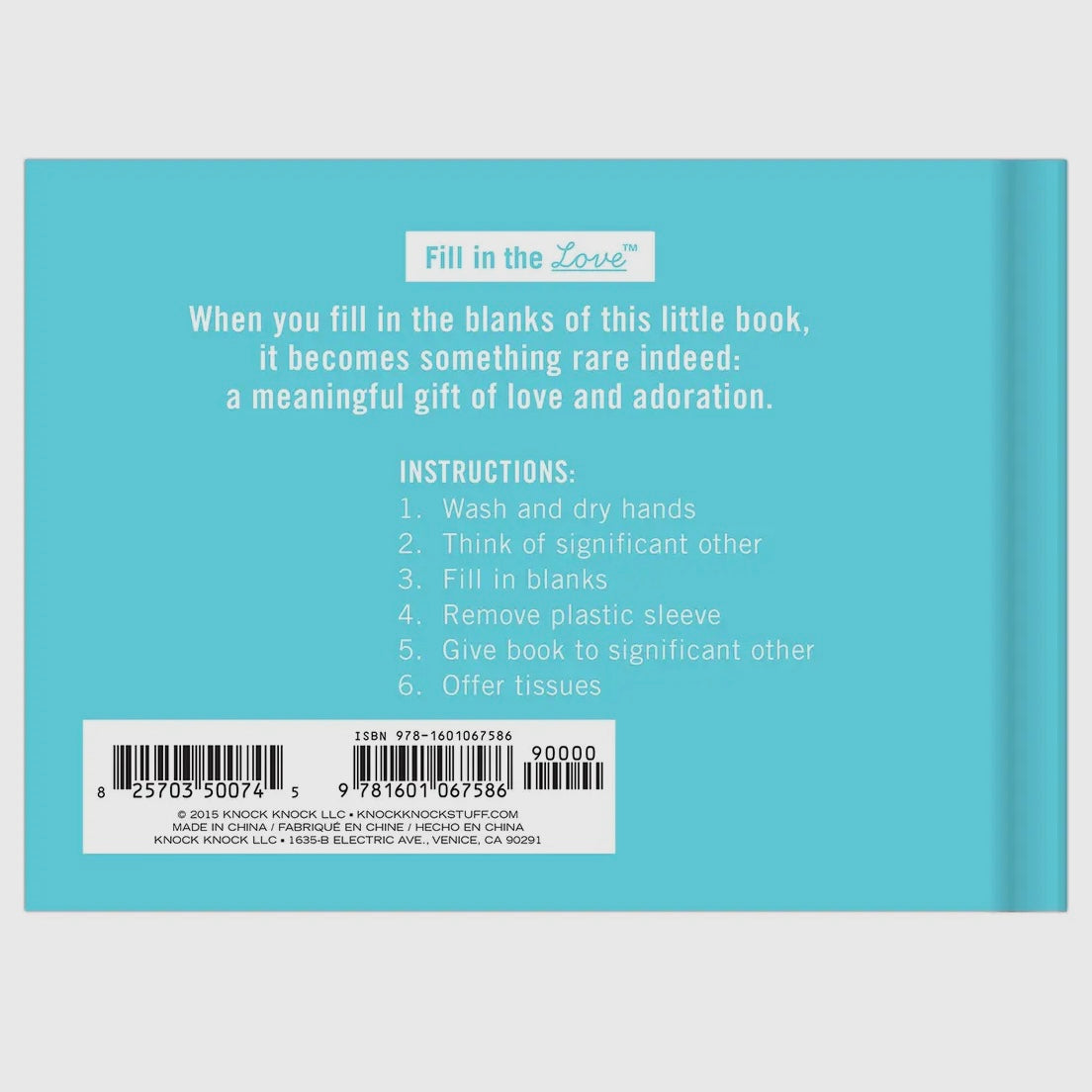 WHAT I LOVE ABOUT US *FILL IN THE LOVE* BOOK