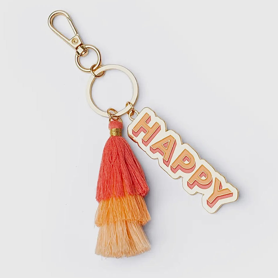 OLIVIA MOSS BRIGHT SIDE KEYCHAINS WITH TASSELS