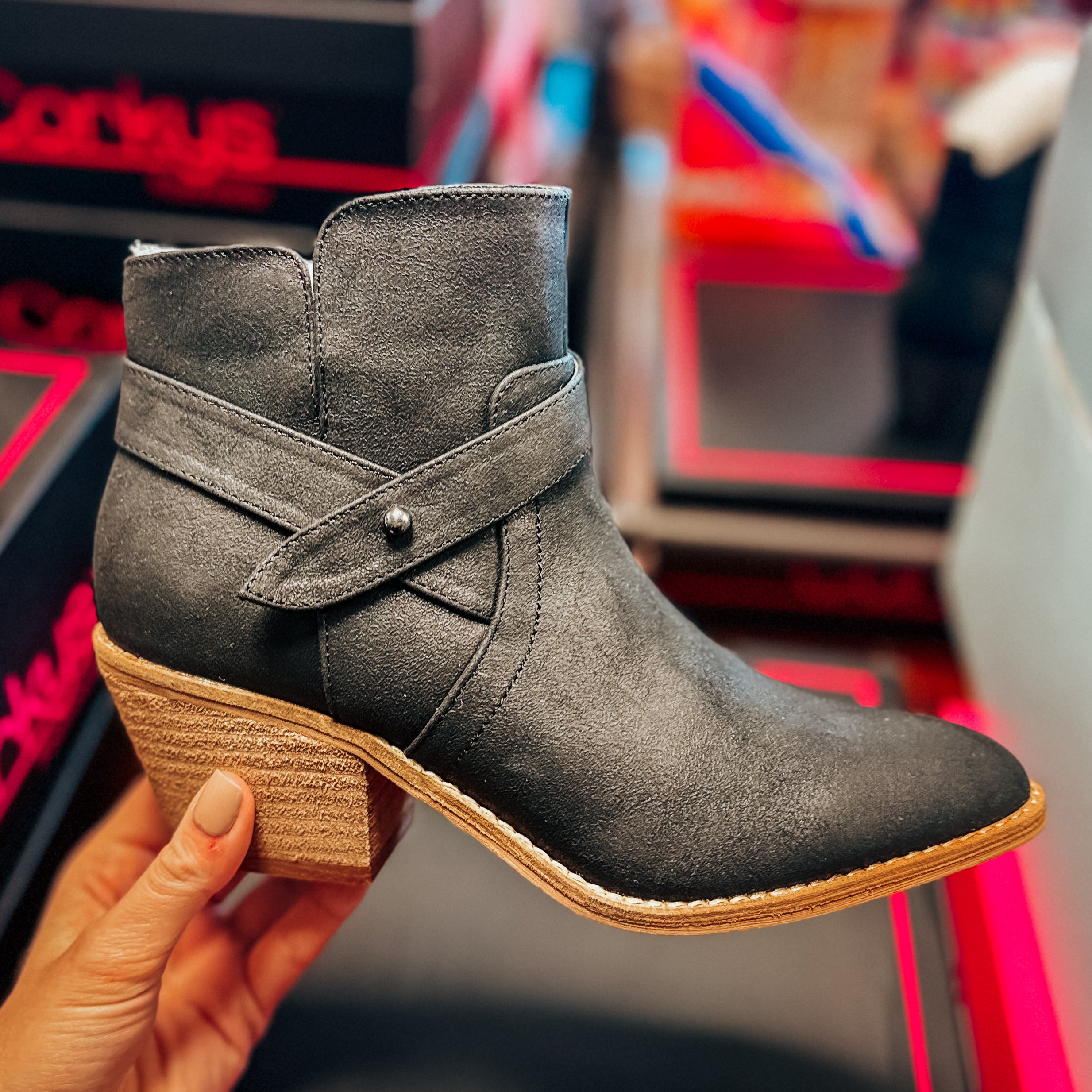 FED UP BLACK CORKYS BOOTIES BOOTS