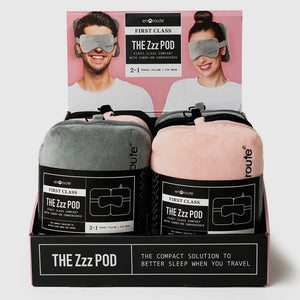 EN ROUTE Z POD TRAVEL PILLOW EYE MASK SET