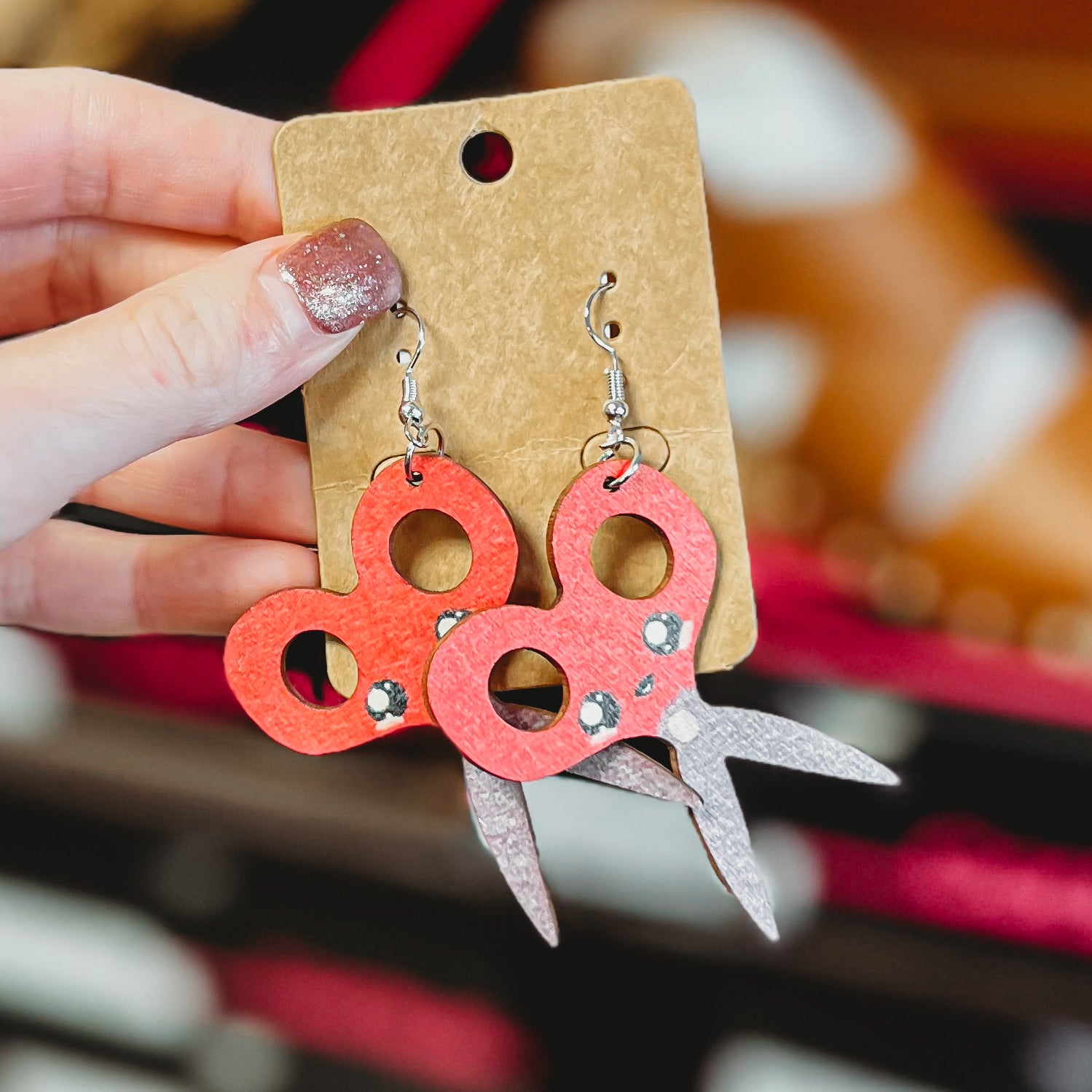 TEACHER WOODEN EARRINGS