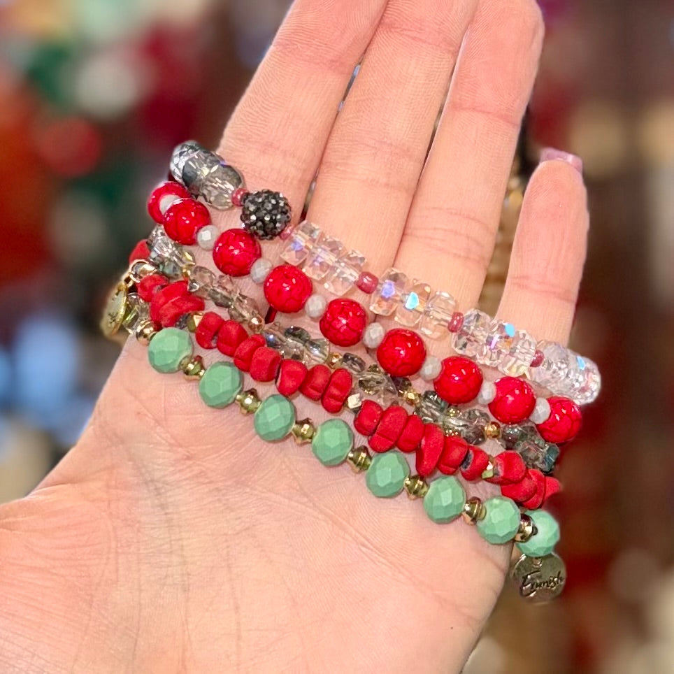 Jingle All The Way Erimish Bracelet Set of 5