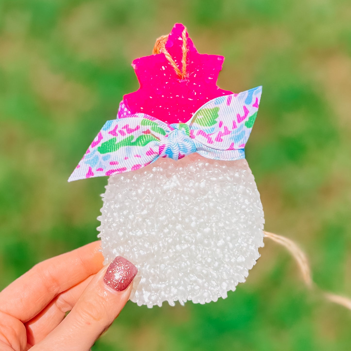 COCONUT HIBISCUS PINEAPPLE HOT PINK RIBBON FRESHIE