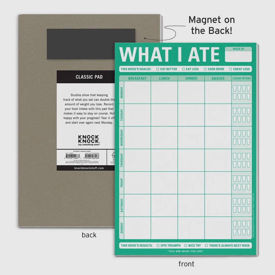 WHAT I ATE PAD (FOOD TRACKER) GREEN