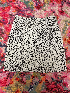 Sage Leopard Skirt- MEDIUM