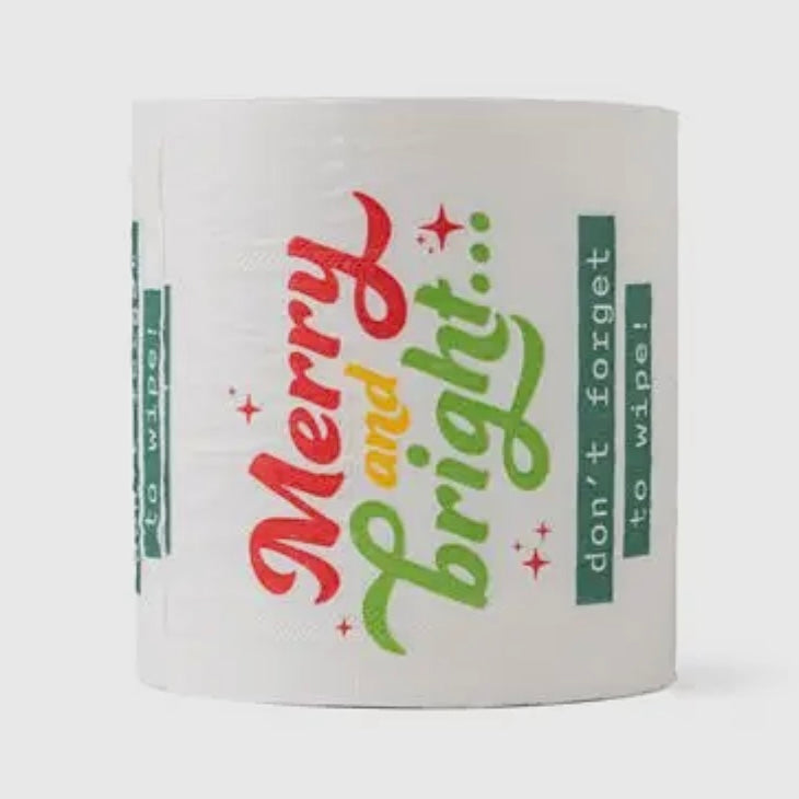 NORTH POLE PLUMBING CO. HILARIOUS HOLIDAY TOILET PAPER ROLL GAG GIFT