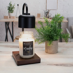 BLACK WOOD ARCHED CANDLE WARMER BY MILKHOUSE CANDLE CO