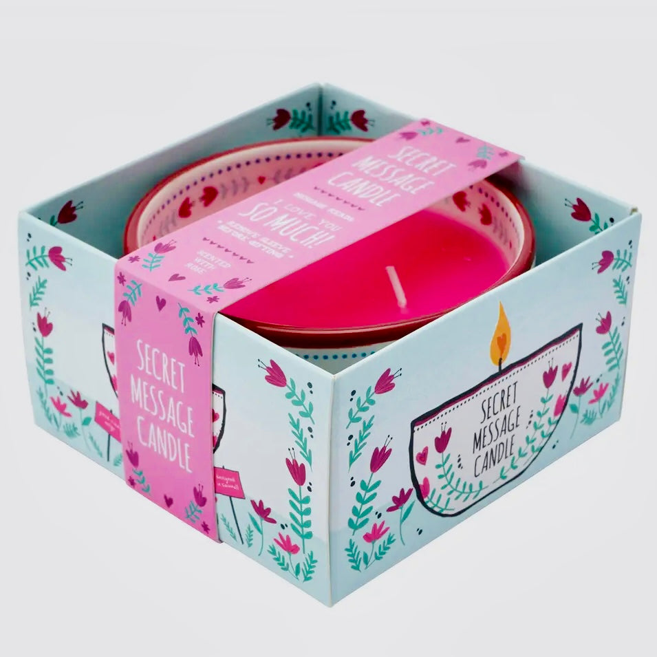 Secret Message Candle Bowl