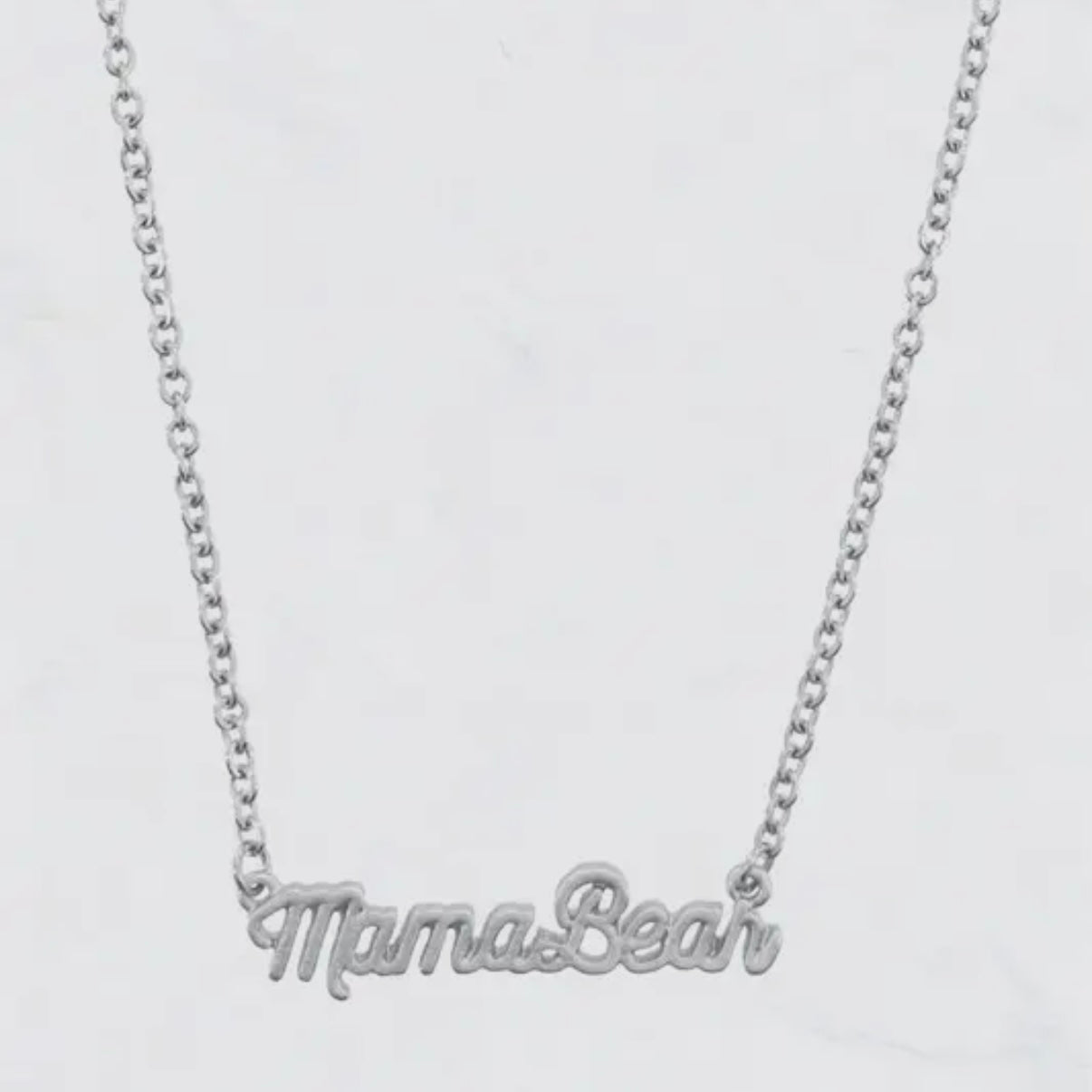 MAMA BEAR CHARM SHORT CHAIN NECKLACE