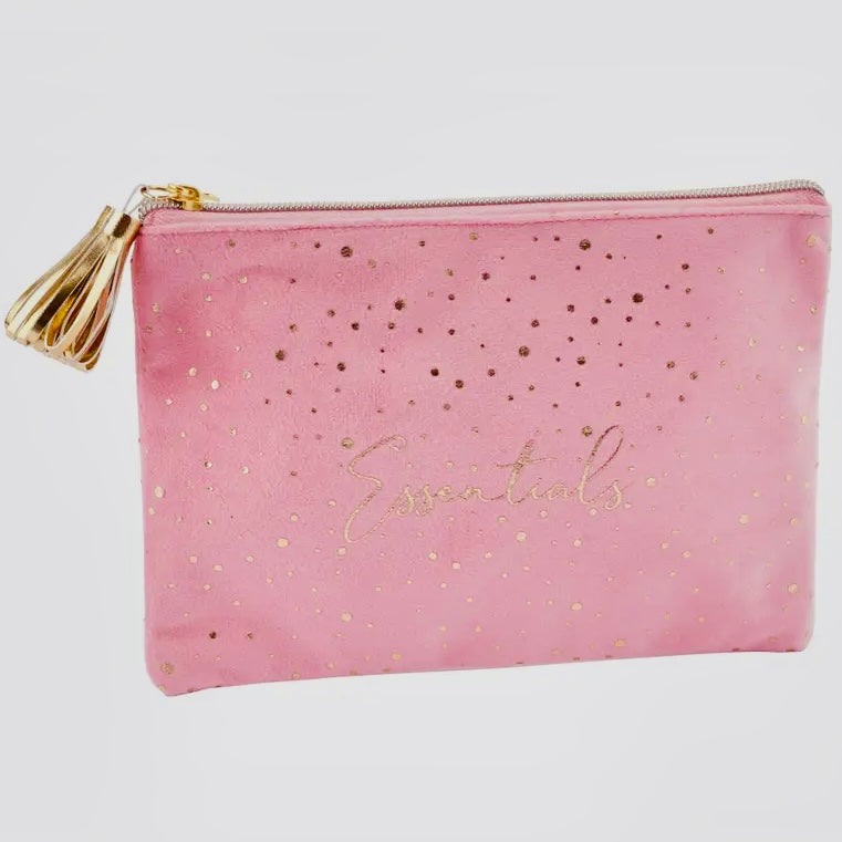 Essentials Velvet Beauty Bag