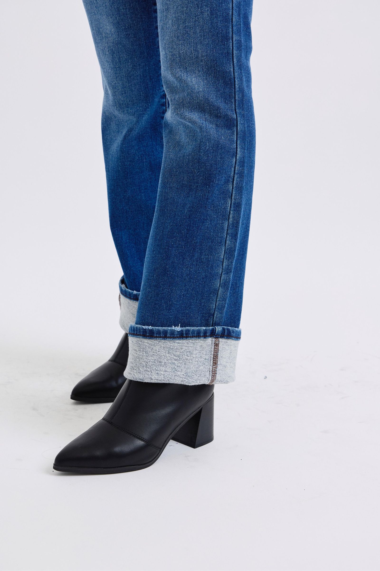 MID RISE THERMAL BOOTCUT DARKWASH JUDY BLUE DENIM