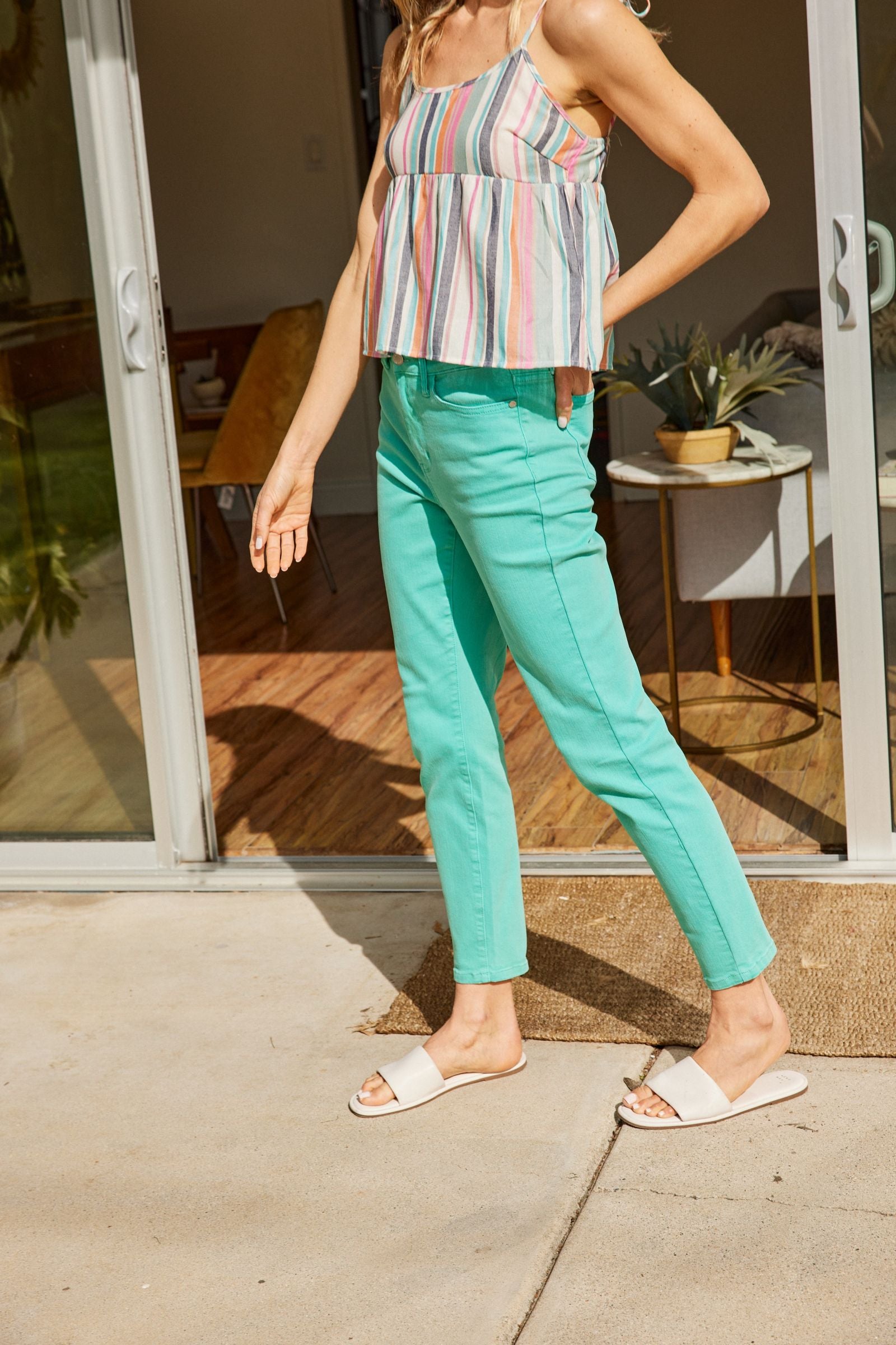 AQUA SLIM FIT JUDY BLUE DENIM HIGH WAIST