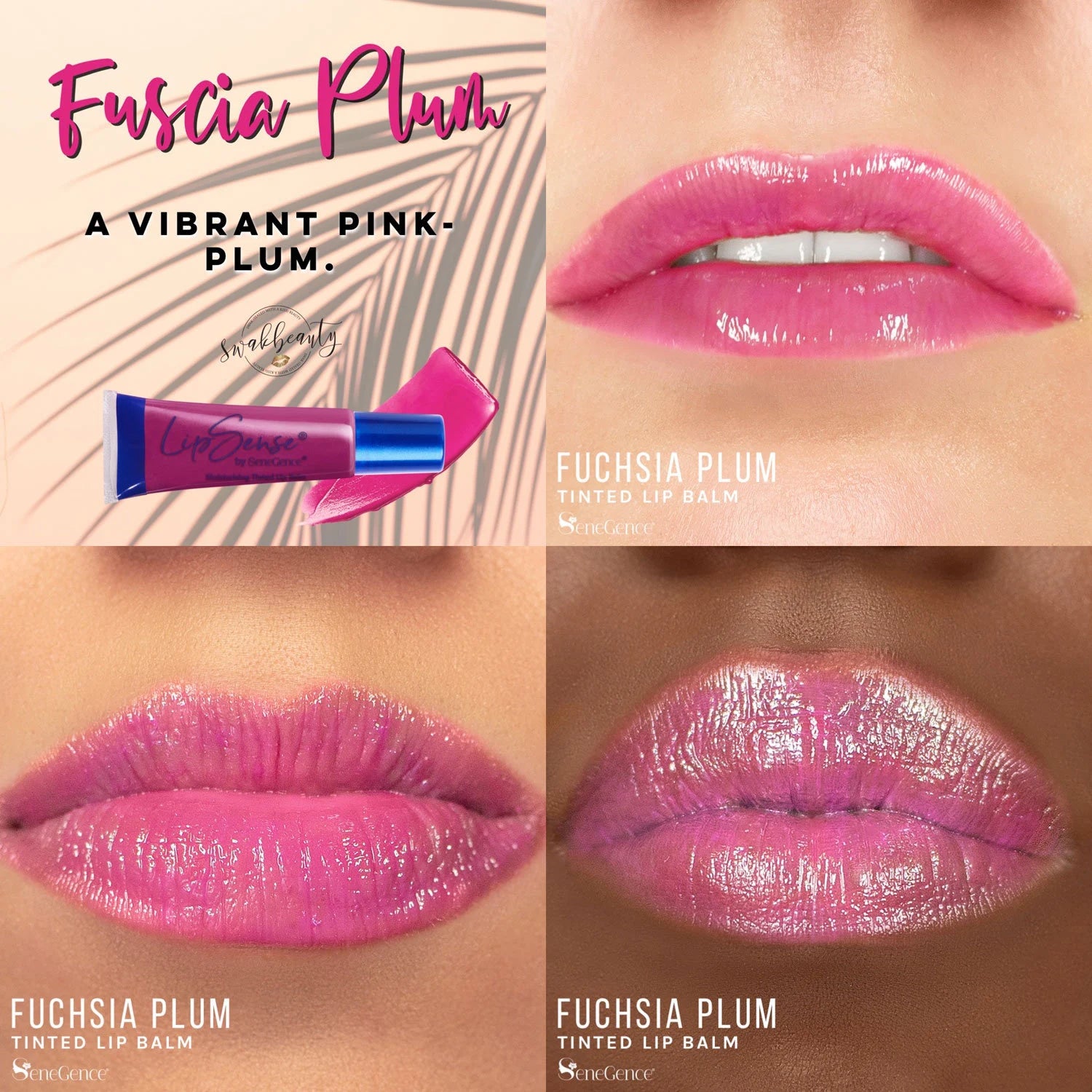FUCHSIA PLUM TINTED LIP BALM LIPSENSE