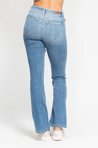 CORE HIGH WAIST CLASSIC CONTRAST WASH BOOTCUT MEDIUM WASH JUDY BLUE DENIM