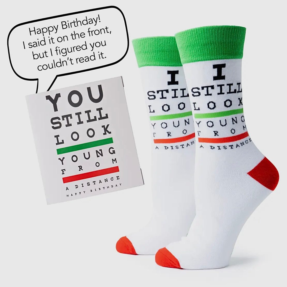 TWO LEFT FEET IT'S YO BIRTHDAY GIFT - CARD & SOCK SET