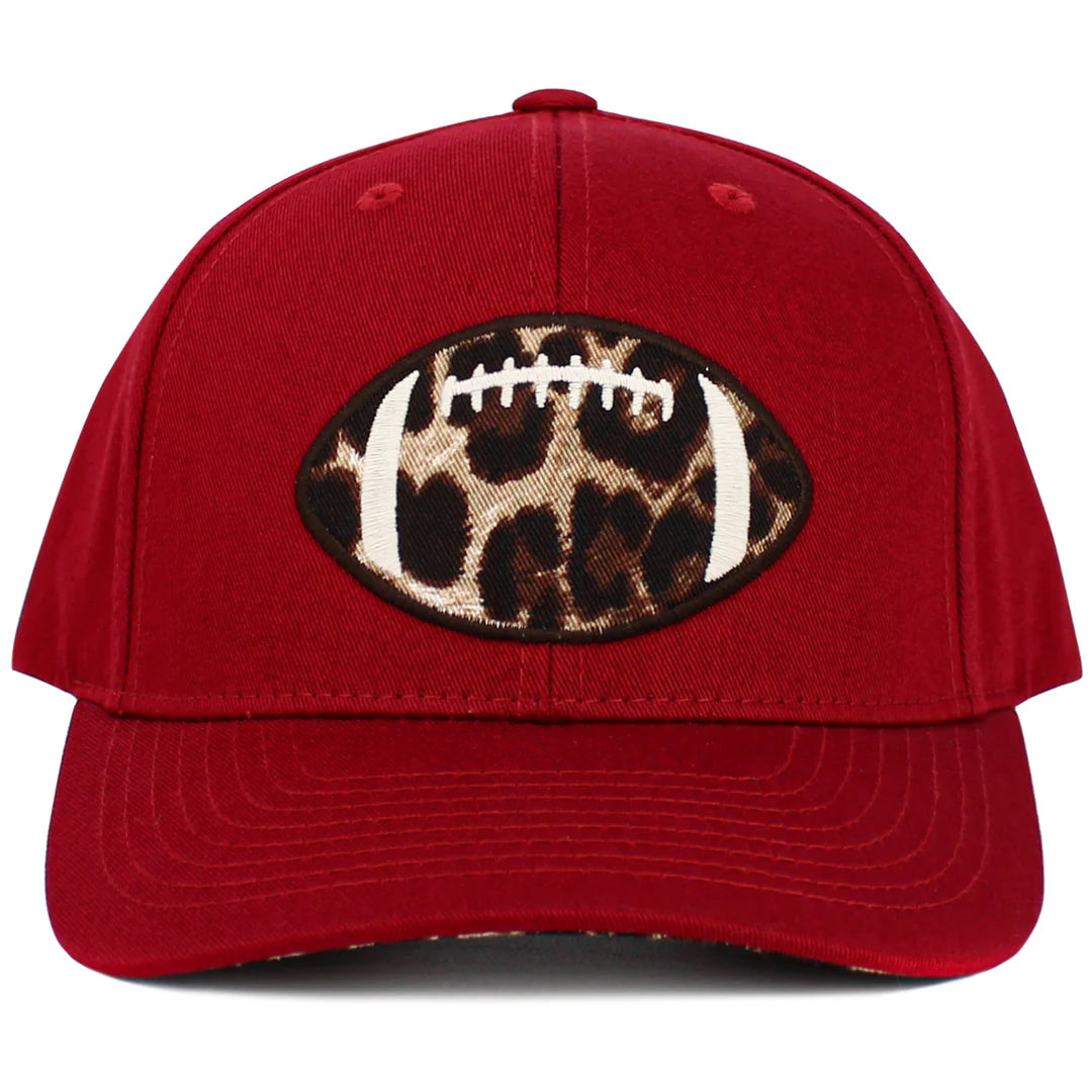 FOOTBALL LEOPARD PRINT HAT