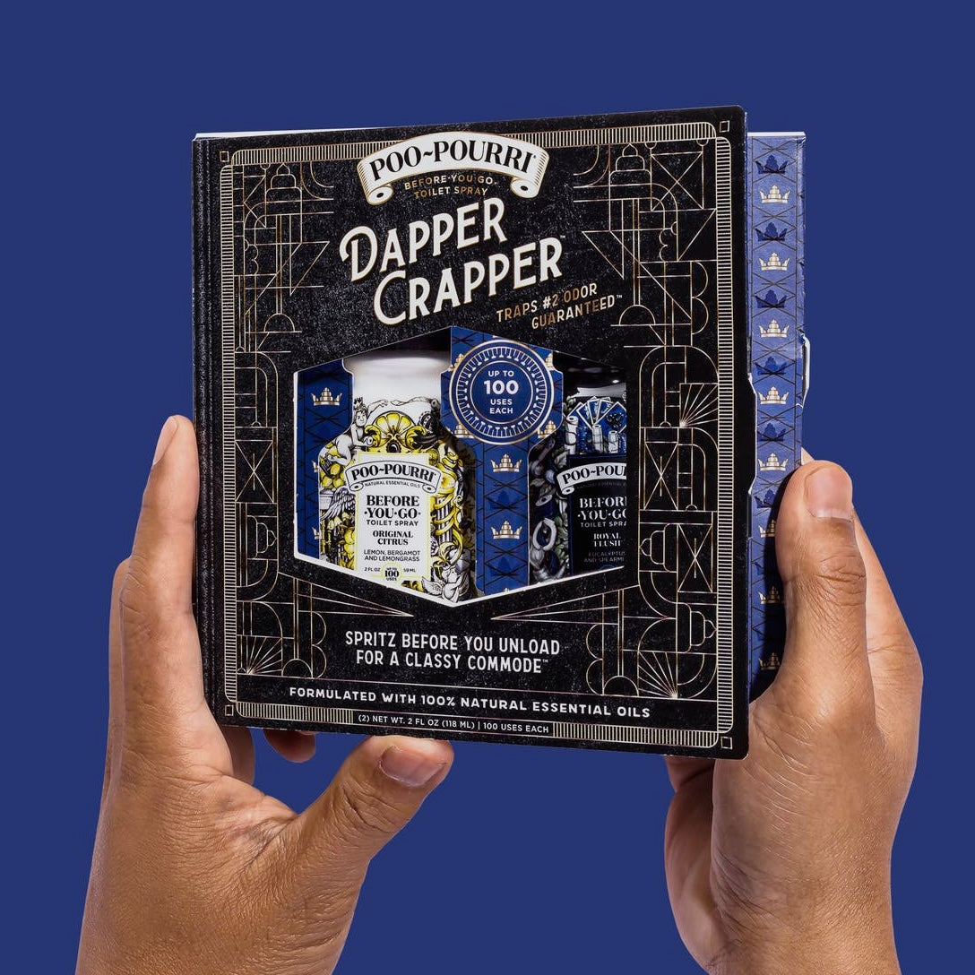 Poo-Pourri Dapper Crapper Gift Set 2 Pack 2oz