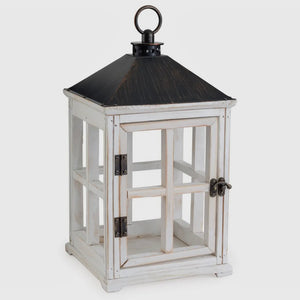 WEATHERED WHITE WOODEN CANDLE WARMER BY MILKHOUSE CANDLE CO