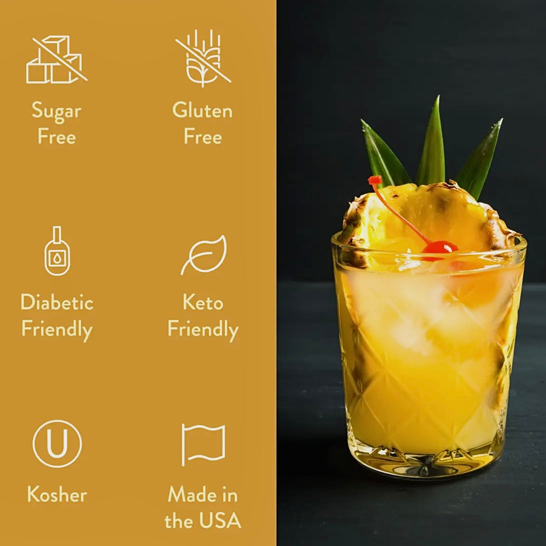 PINEAPPLE UPSIDE DOWN CAKE FLAVOR JORDAN'S SKINNY MIXES SYRUPS