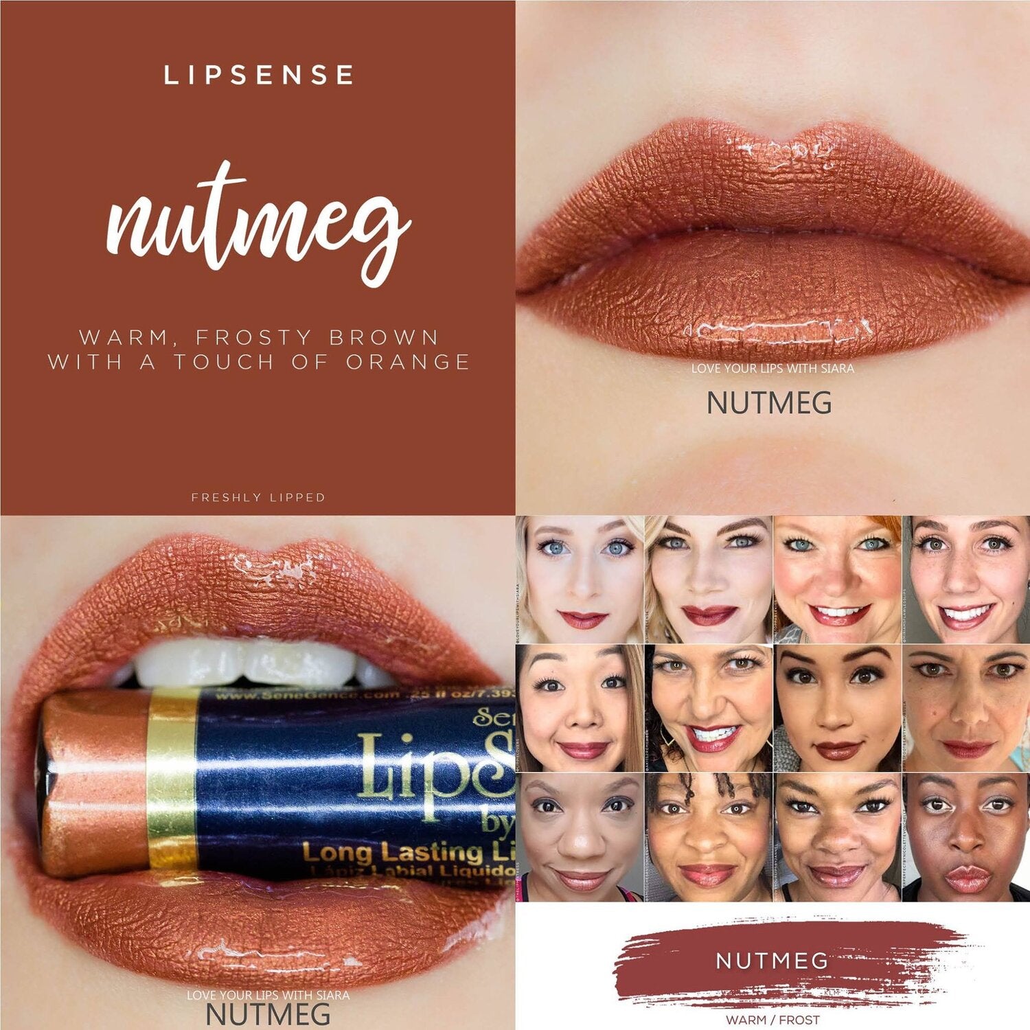 NUTMEG LONG LASTING LIPSENSE LIPSTICK