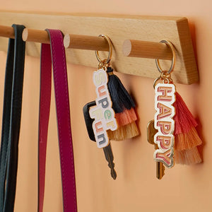 OLIVIA MOSS BRIGHT SIDE KEYCHAINS WITH TASSELS