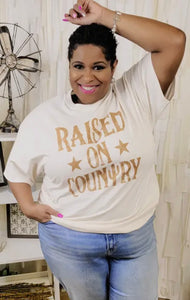 RAISED ON COUNTRY TEE