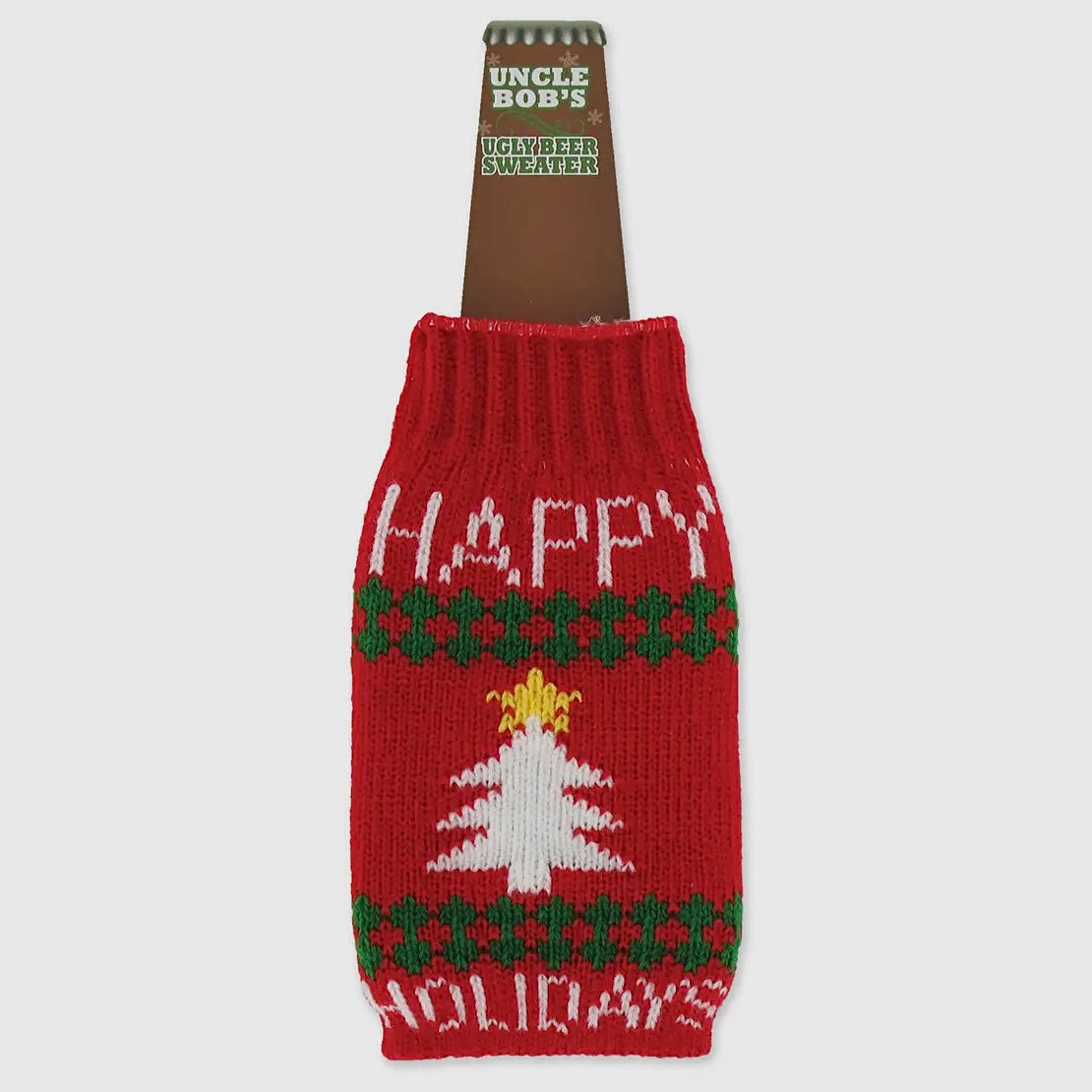 UNCLE BOB'S UGLY SWEATER BEER BOTTLE SWEATERS - GAG GIFT
