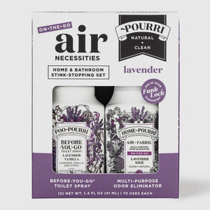 Pourri Air Necessities Home & Bathroom Kit Lavender 1.4oz