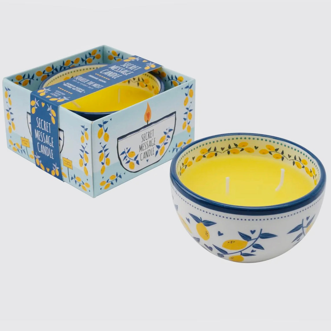 Secret Message Candle Bowl