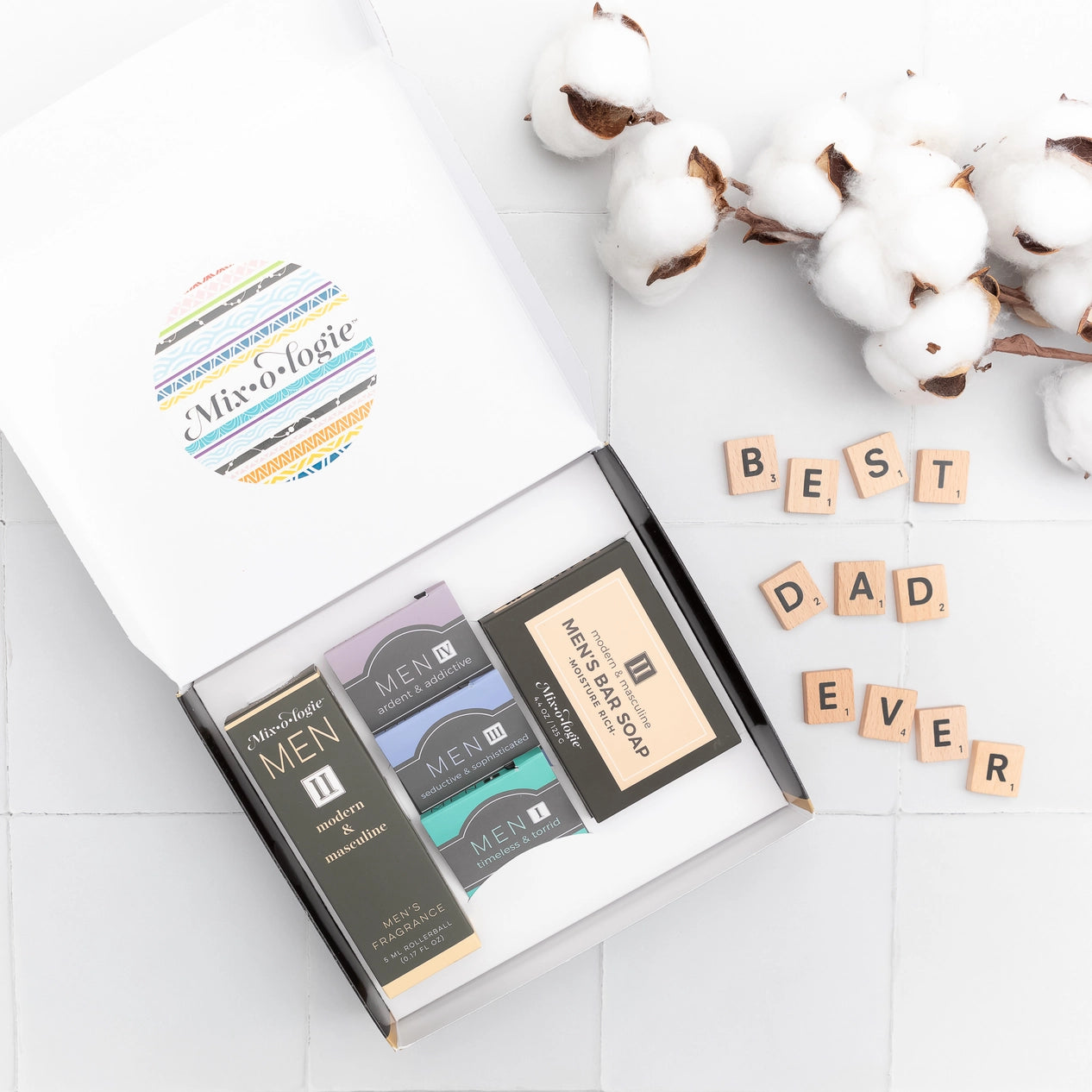 MIXOLOGIE MEN'S GIFT BOX DUO WITH 3 SAMPLE COLOGNES