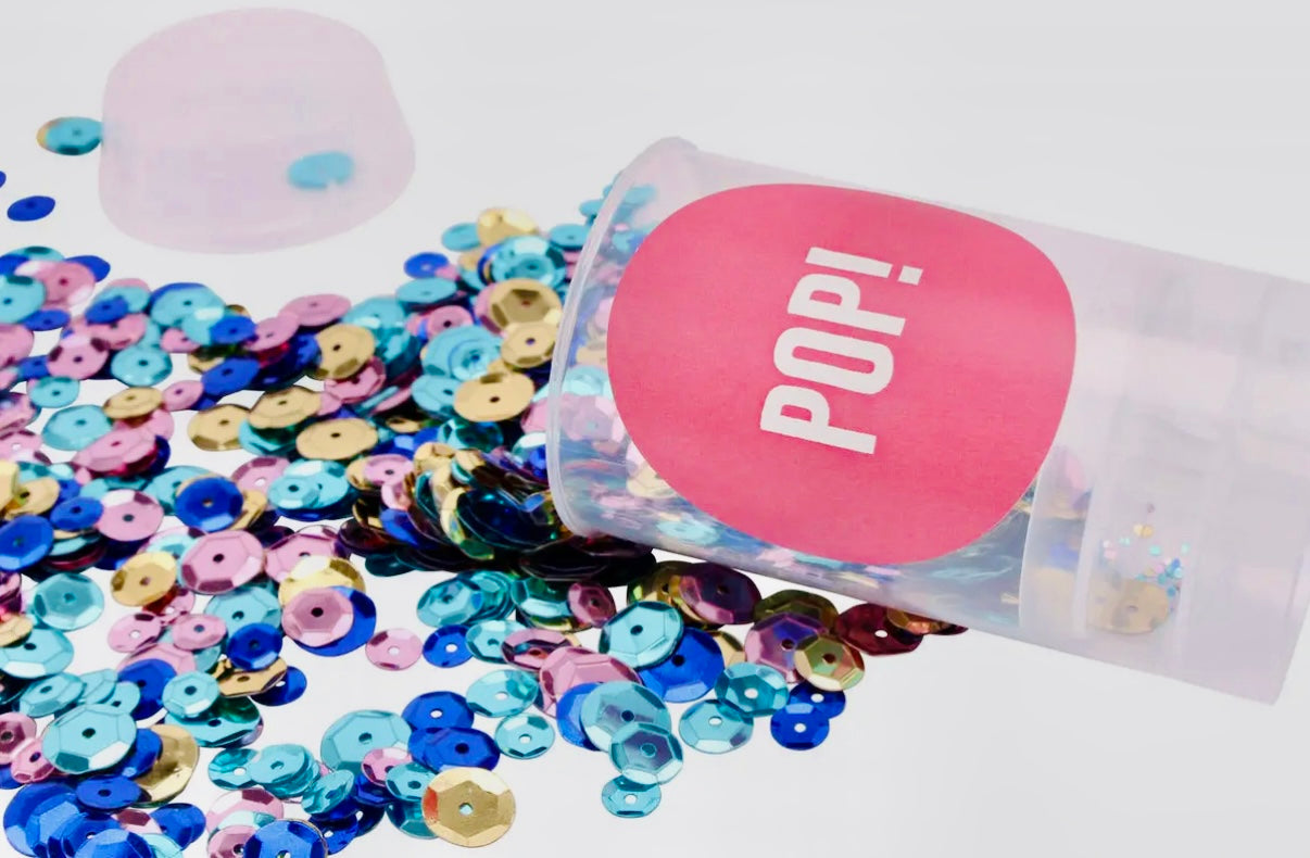 Glitter Sequin Push Pops Box of 6