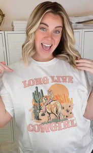 LONG LIVE COW GIRLS TEE