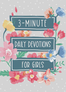 3 Minute Daily Devotions For Girls Book