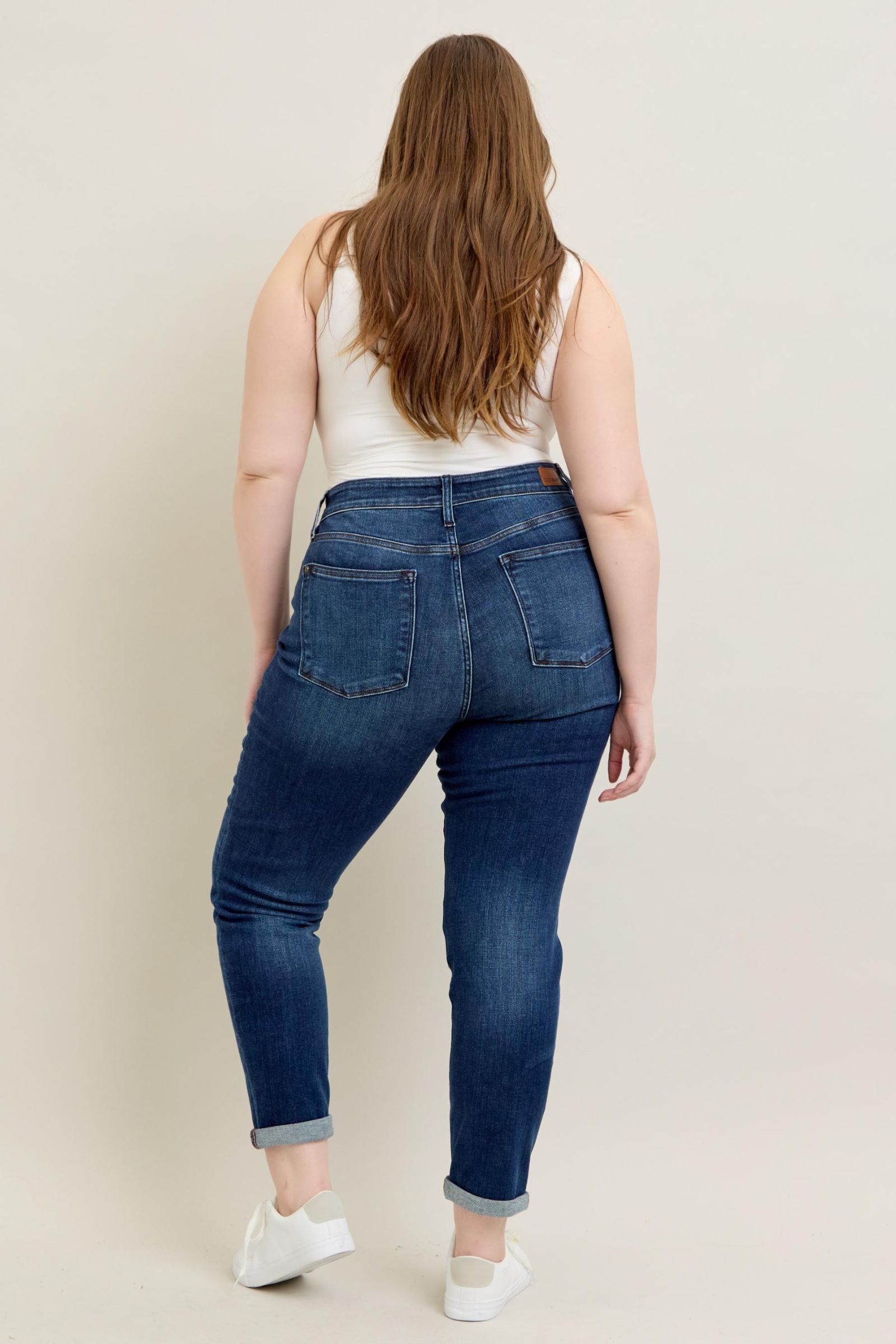 CORE SLIM FIT CUFFED DARKWASH JUDY BLUE DENIM-PLUS