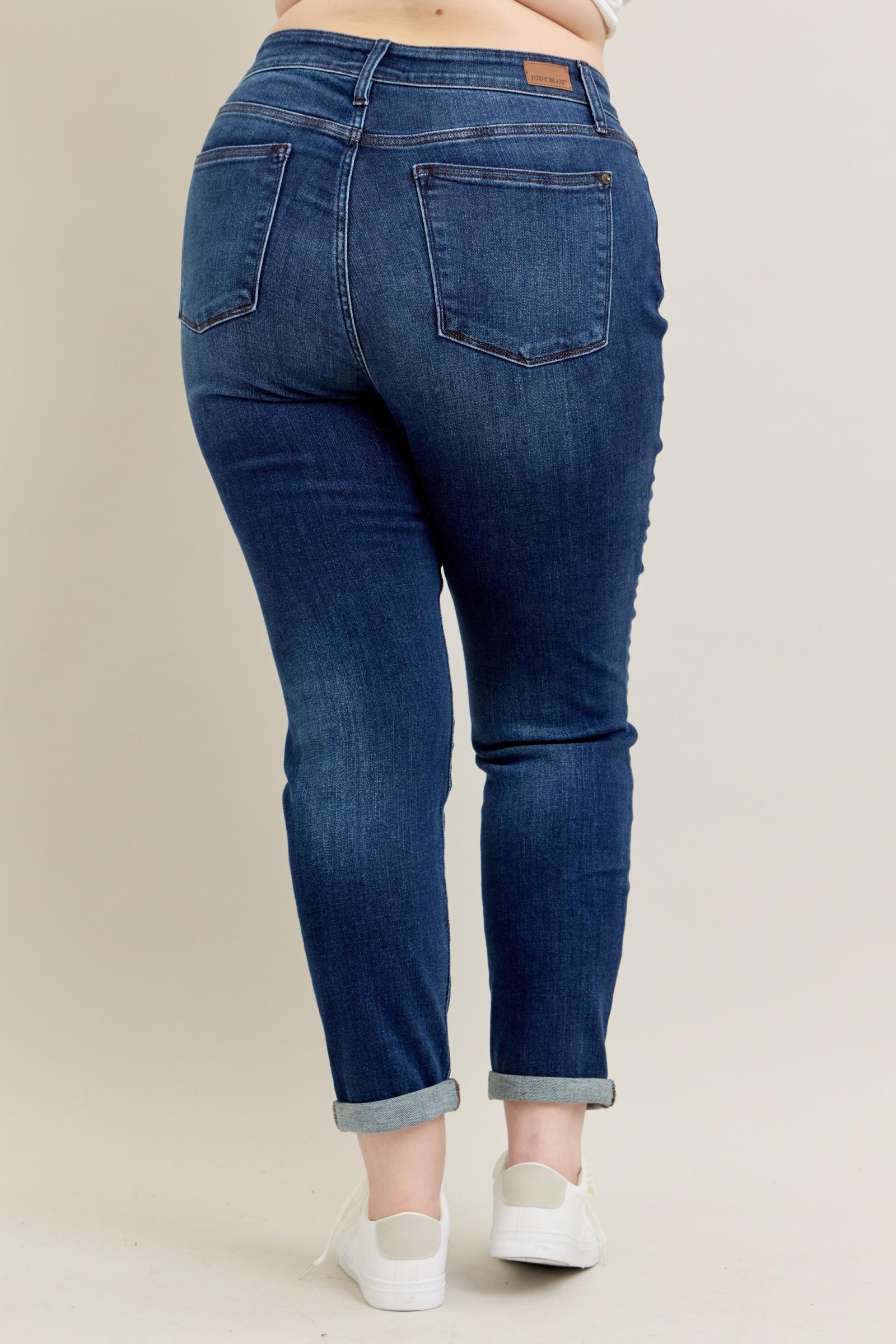 CORE SLIM FIT CUFFED DARKWASH JUDY BLUE DENIM-PLUS