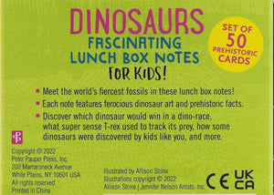 Dinosaurs Lunch Box Notes For Kids (50 Cards) PPP