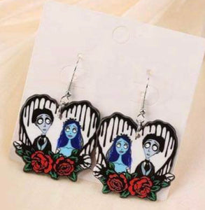 Corpse Halloween Character Acrylic Earrings