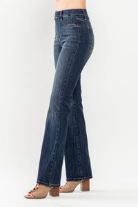 High Waist Vintage Pull On Slim Bootcut Darkwash Judy Blue Denim- SIZES 1 & 3 left.