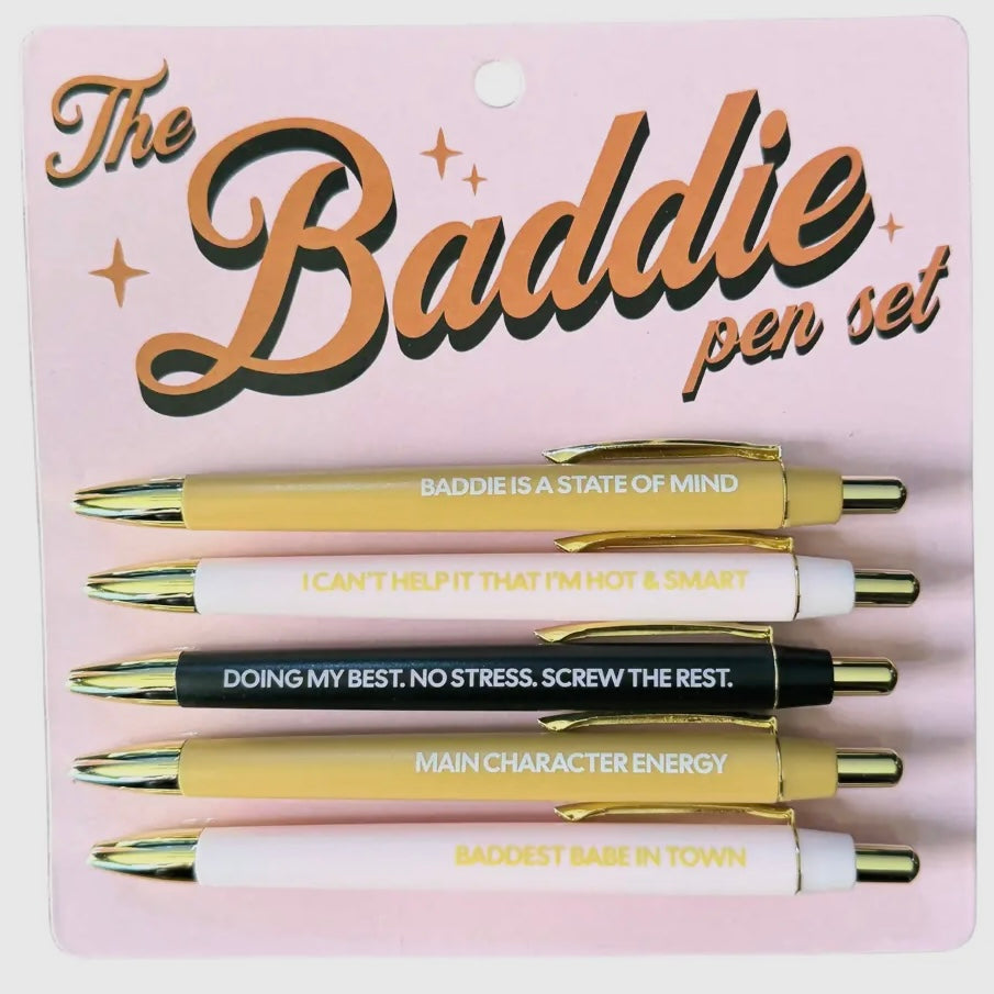 FUN CLUB SET OF 5 PENS WITH SAYINGS