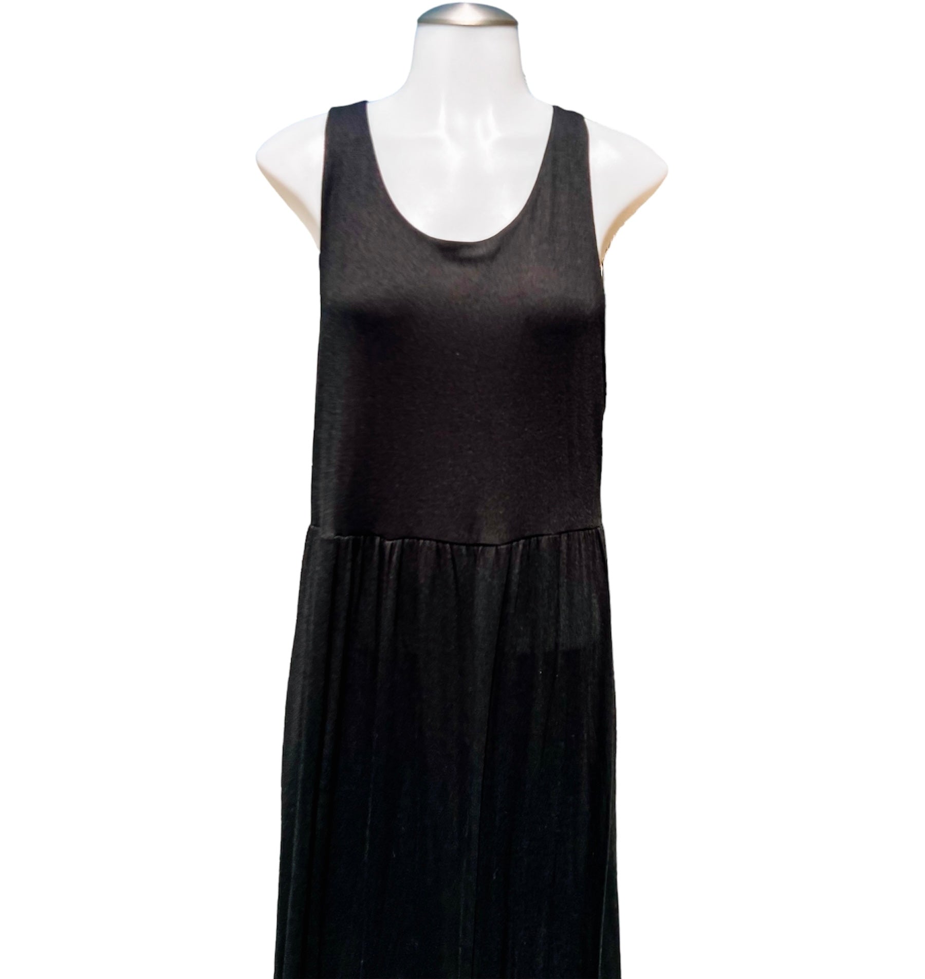 Black Tank Maxi Dress-PLUS