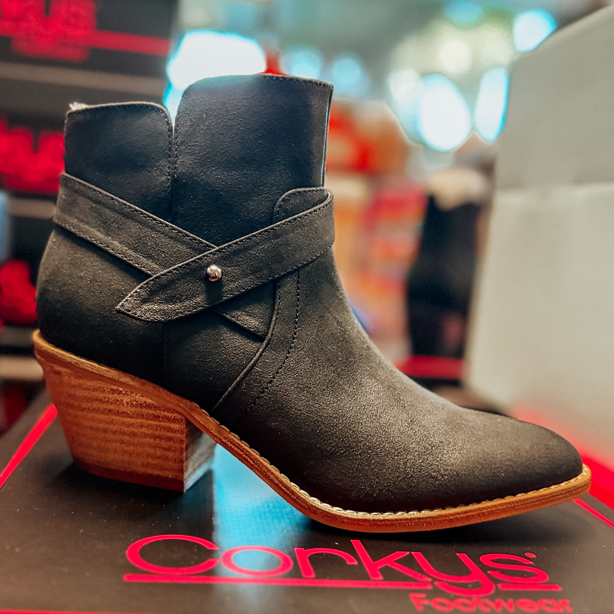 FED UP BLACK CORKYS BOOTIES BOOTS