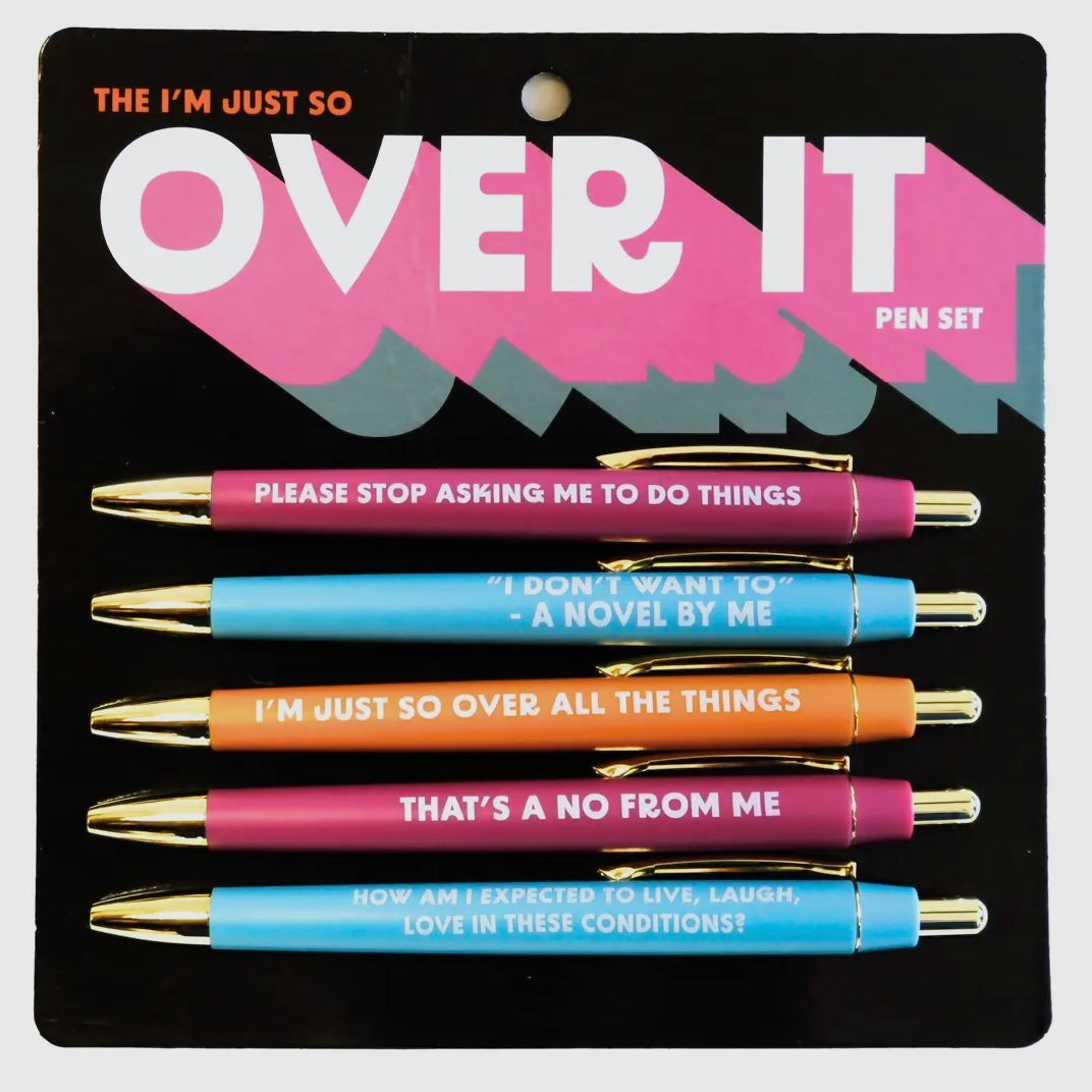 FUN CLUB SET OF 5 PENS WITH SAYINGS