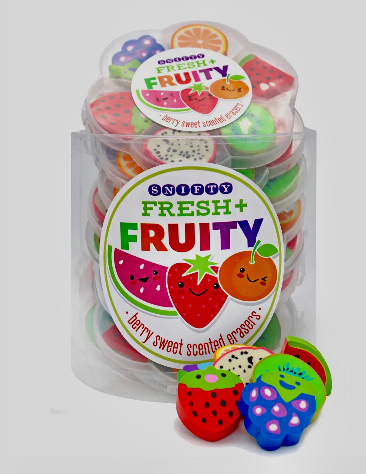 FRESH & FRUITY SCENTED ERASER SET