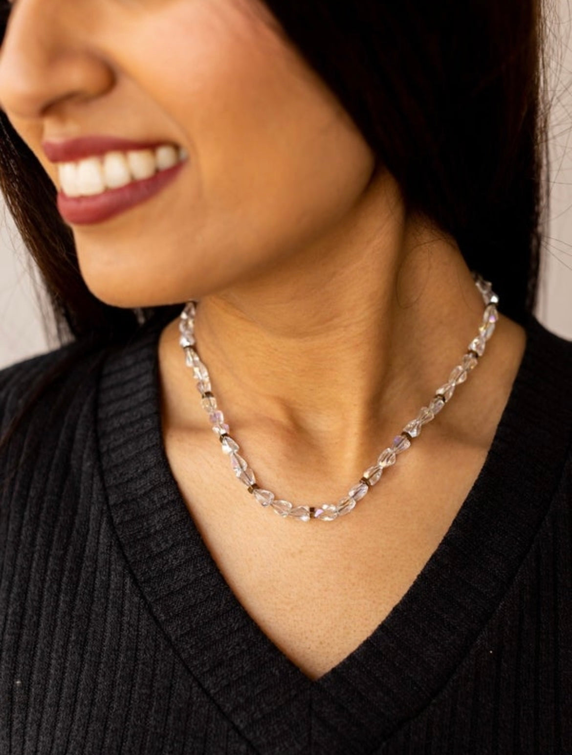 The Finer Things Clear Blingy Necklace