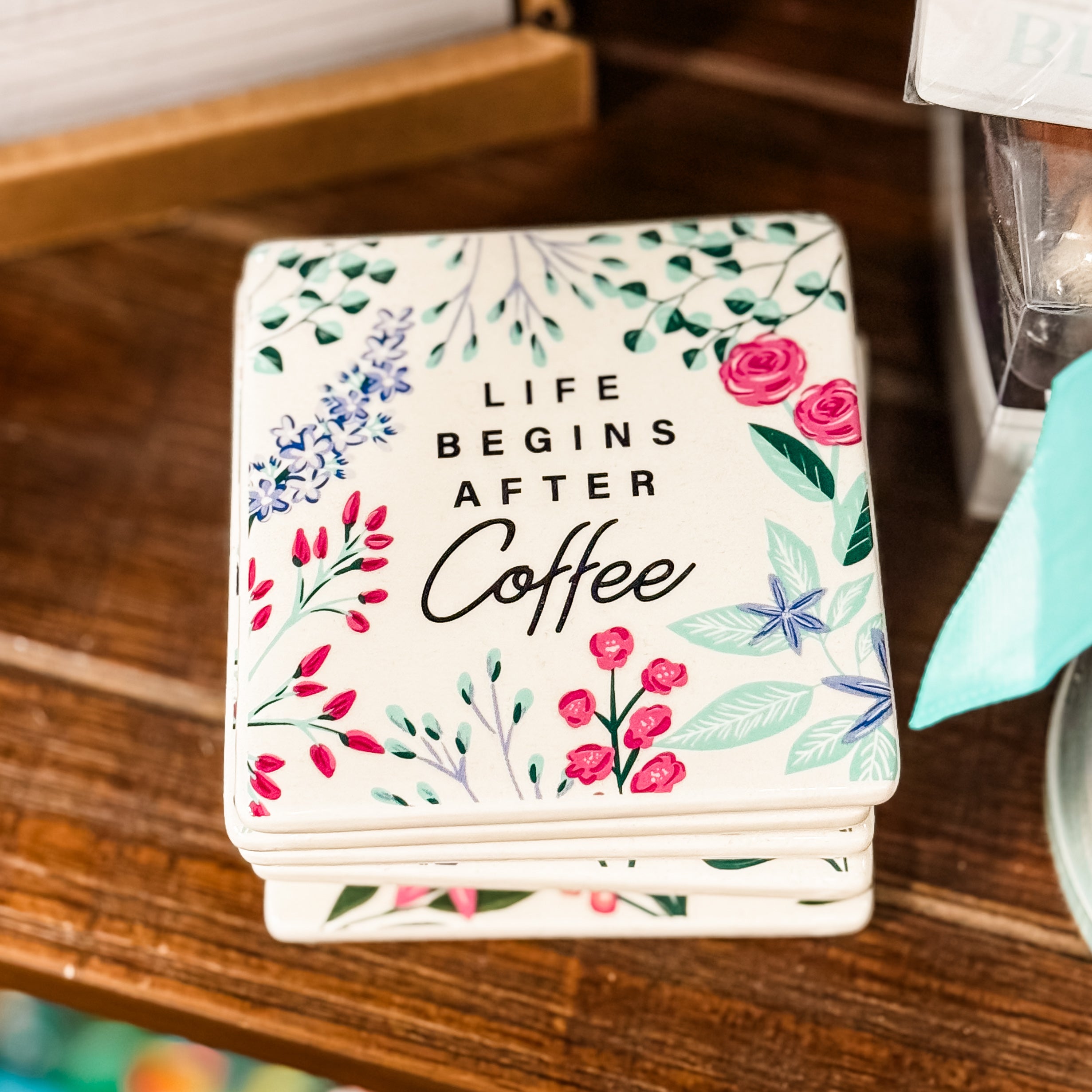 Lost In Eden Ceramic Coasters