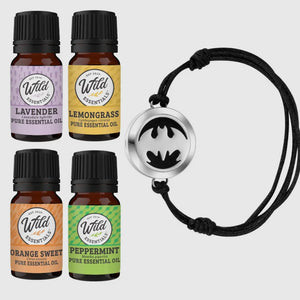 Aromatherapy Bracelet Diffuser & 4 Essential Oils
