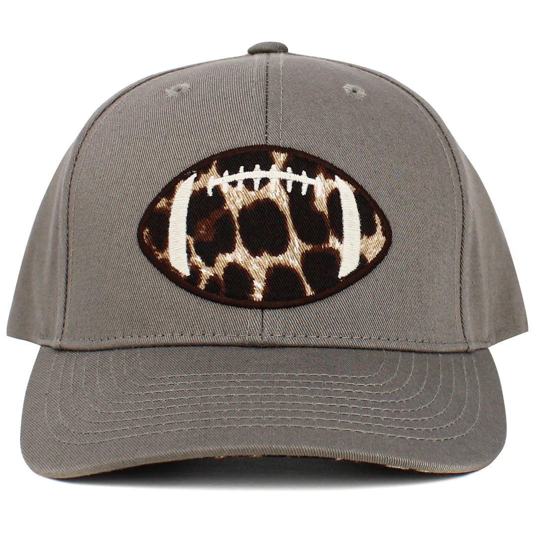 FOOTBALL LEOPARD PRINT HAT