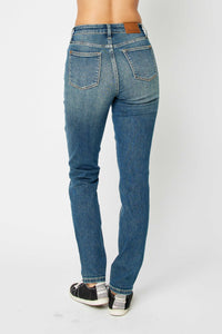 DARKWASH HIGH WAIST CLASSIC RELAXED JUDY BLUE DENIM